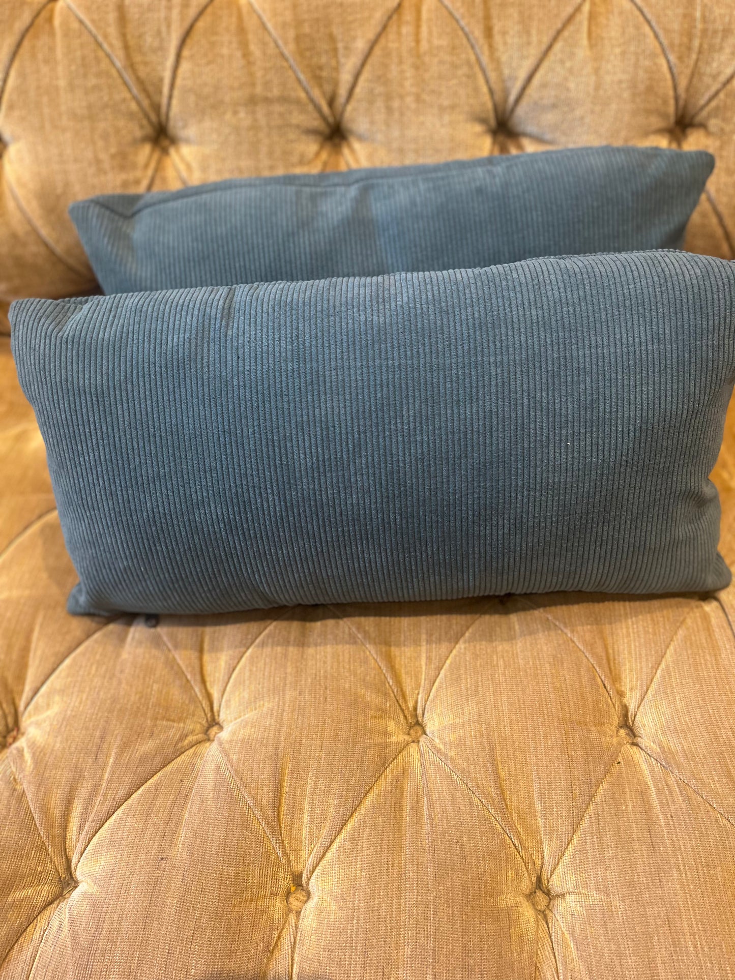 Ikea corduroy long cushions