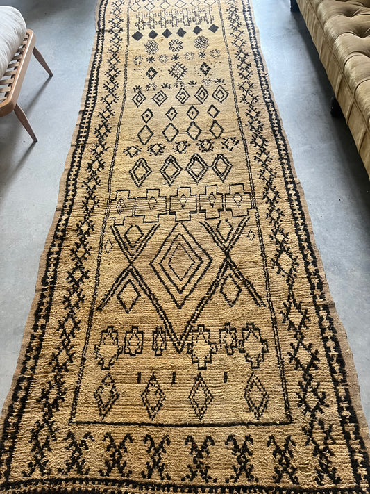 Handwoven Berber Runner - 20th Century