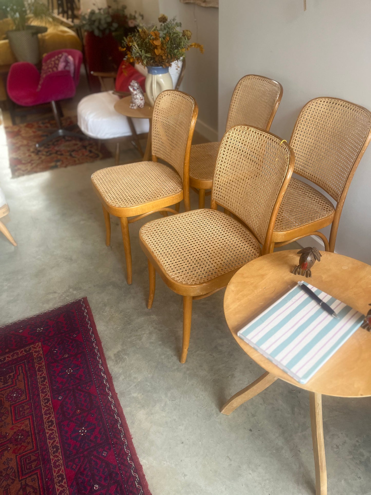 4 Thonet cane chairs