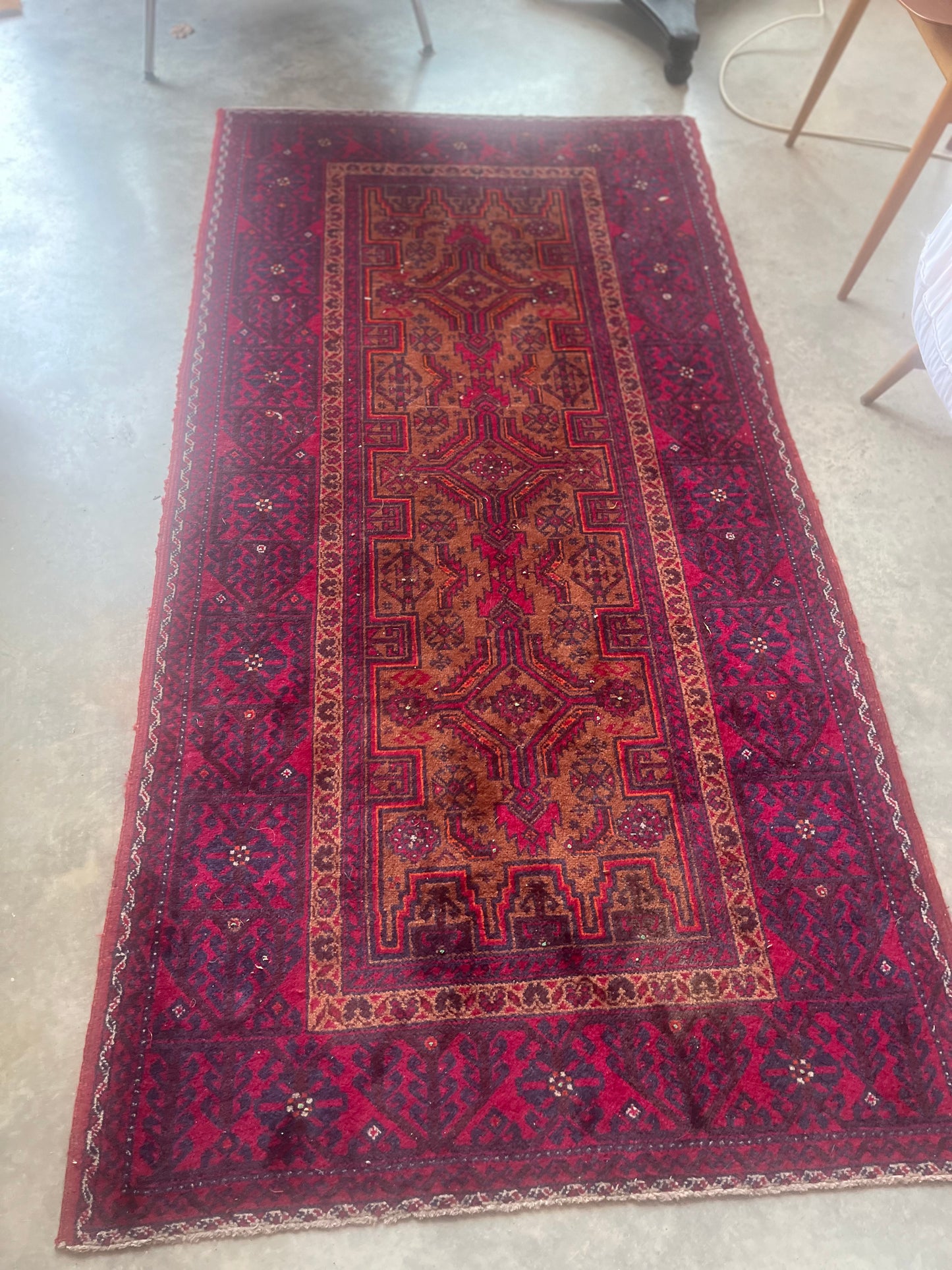 North east persian meshad beluch - Red and deep pink