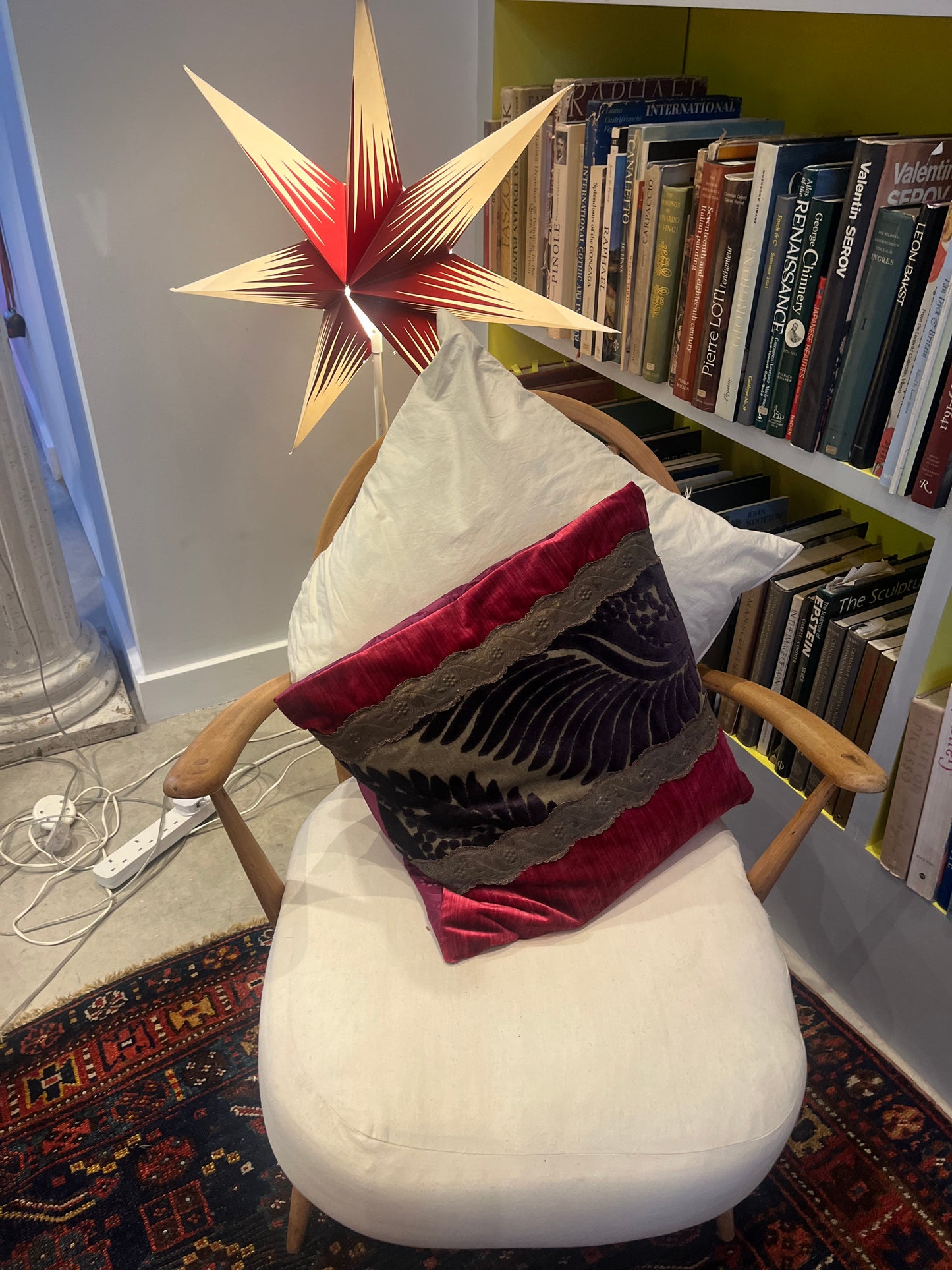 Hoopedback ercol chair - with solid seat