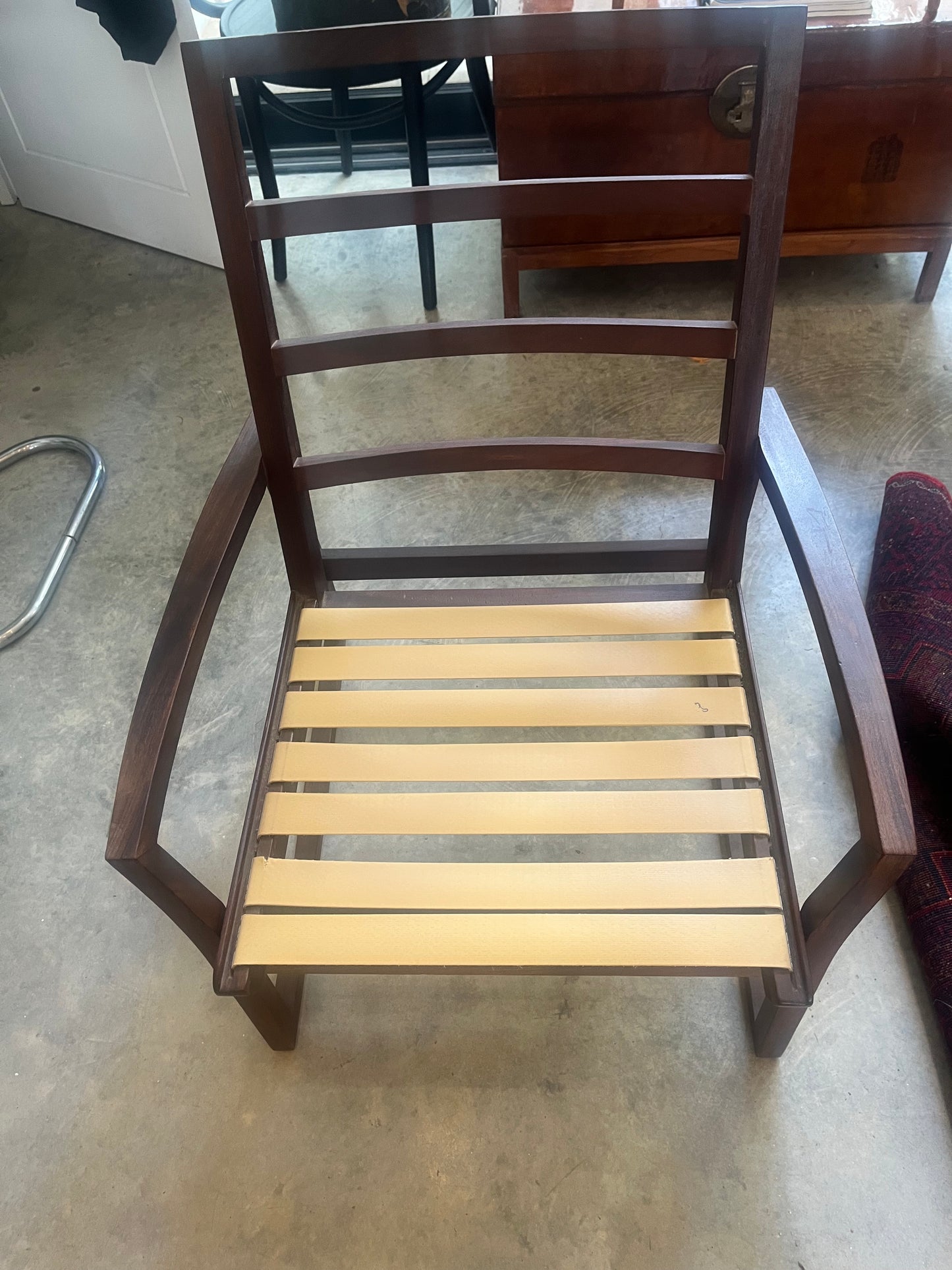 Danish rosewood open frame capella style easy chairs