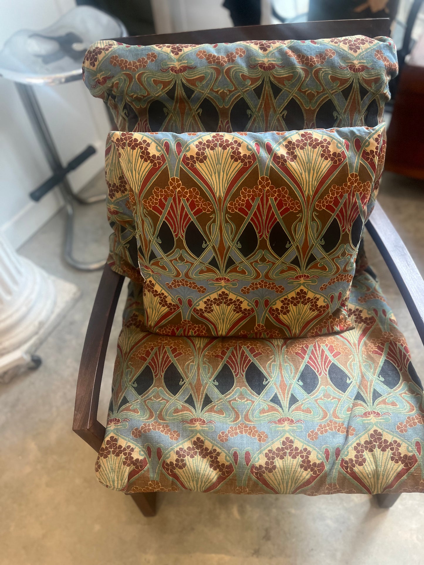 Danish rosewood open frame capella style easy chairs