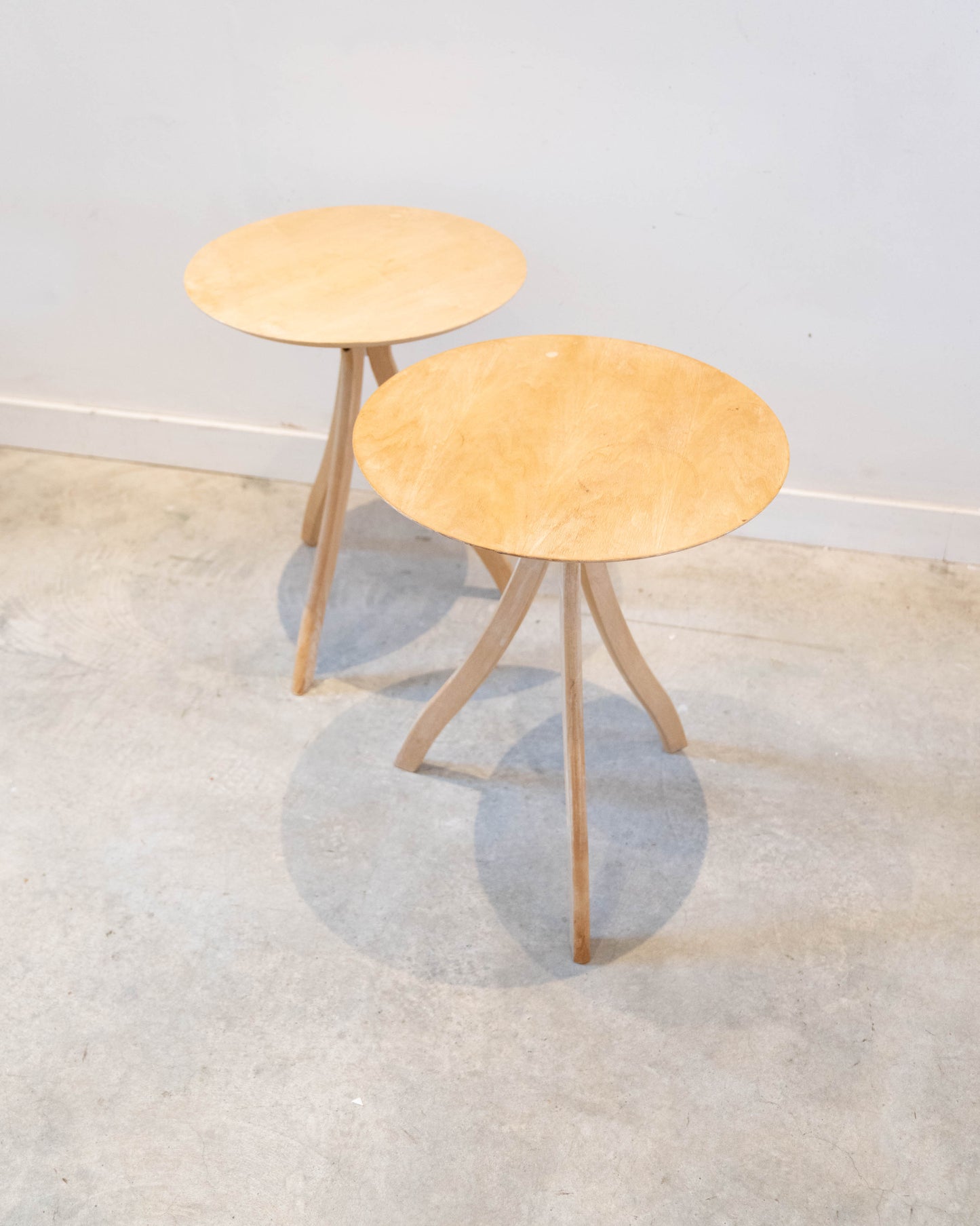 A pair Danish wine tables