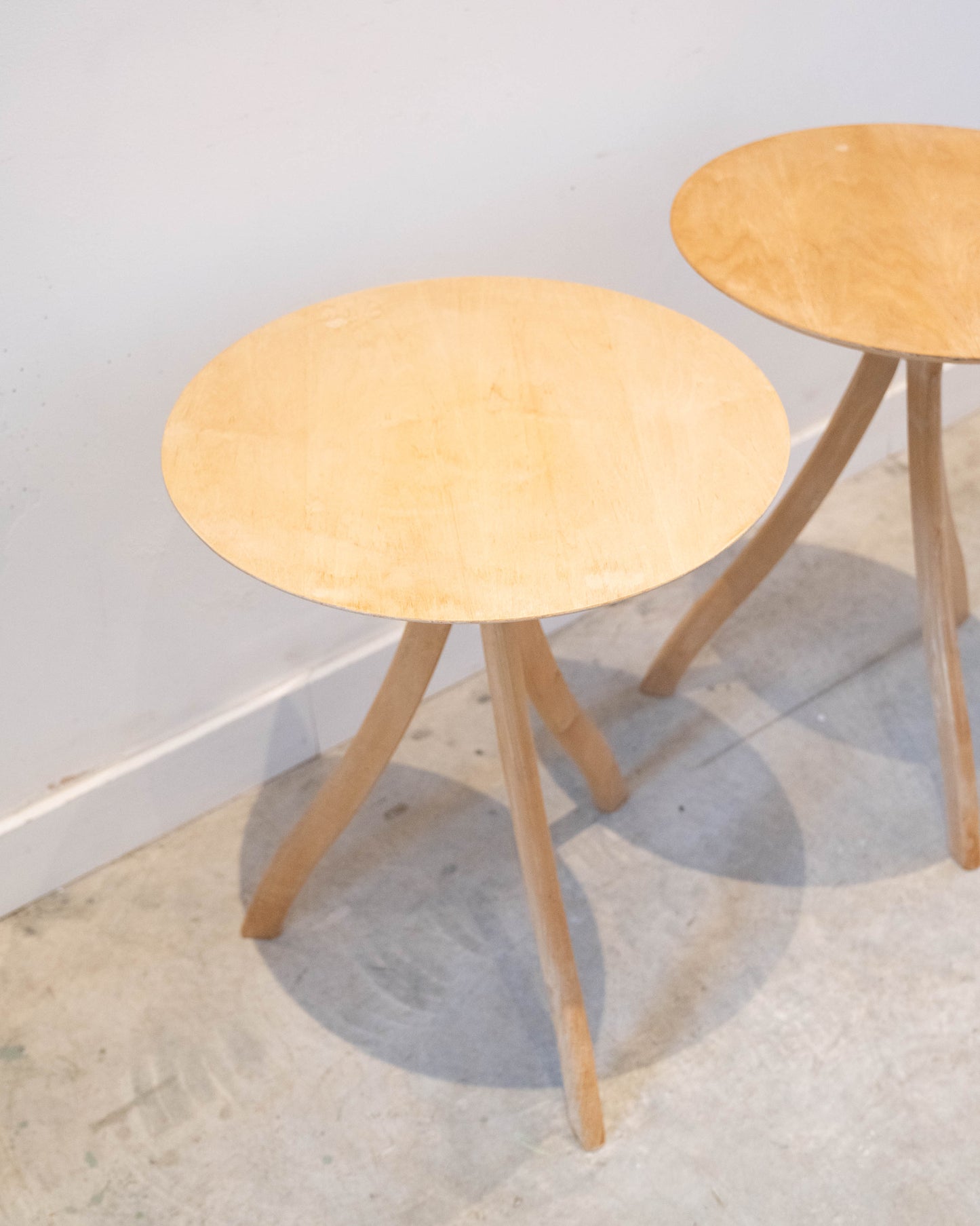 A pair Danish wine tables