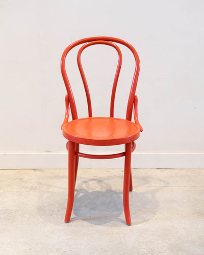 Thonet bistro chair in red - 2 only