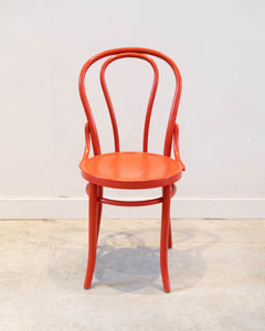 Thonet bistro chair in red - 2 only