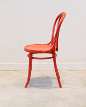 Load image into Gallery viewer, Thonet bistro chair in red - 2 only