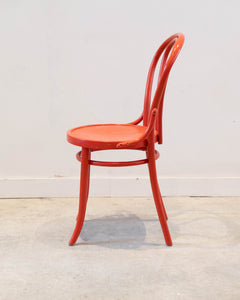 Thonet bistro chair in red - 2 only