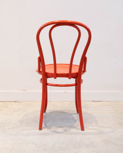 Thonet bistro chair in red - 2 only