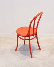 Load image into Gallery viewer, Thonet bistro chair in red - 2 only