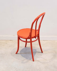 Thonet bistro chair in red - 2 only