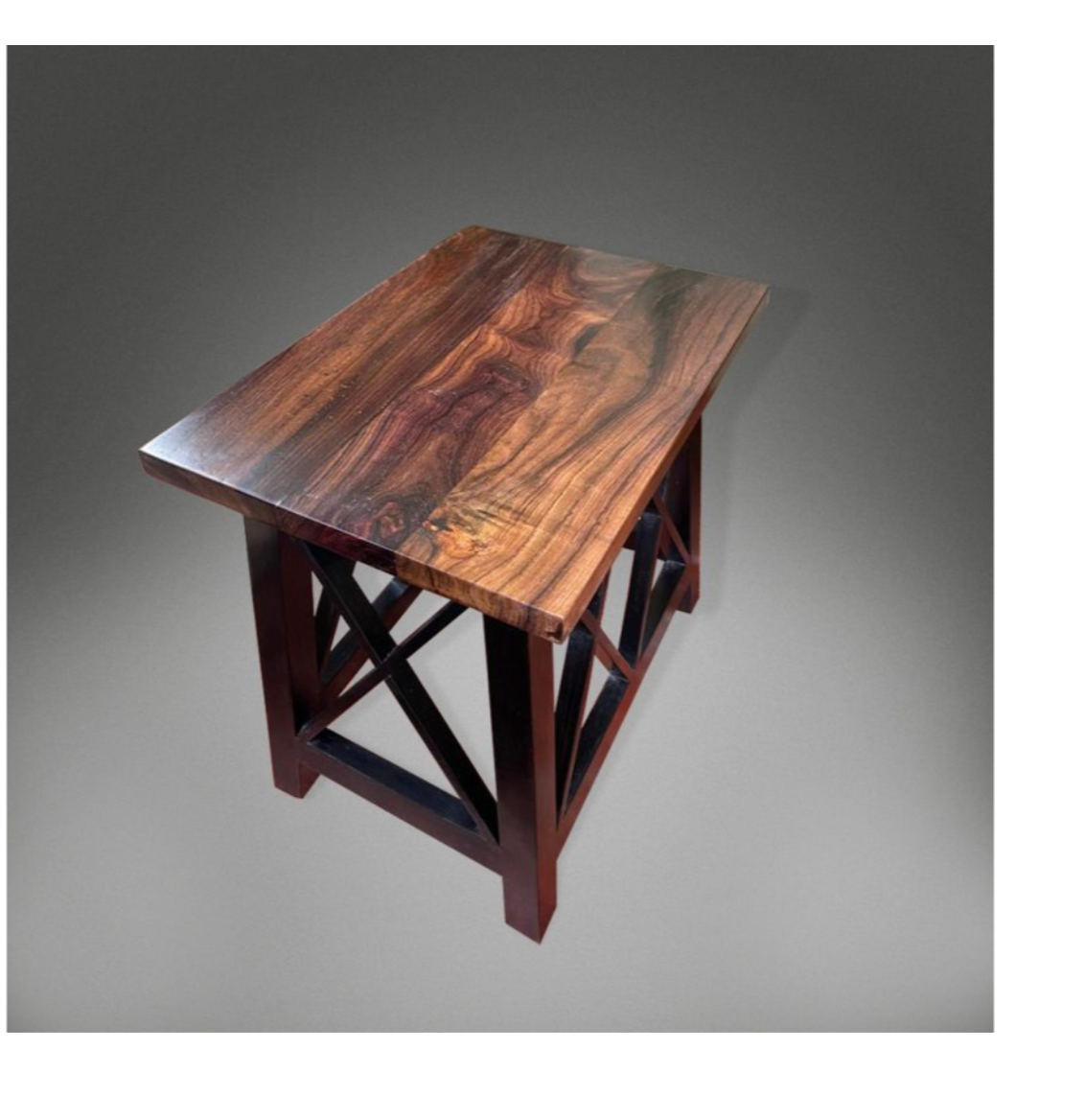 Pair of ebony side tables