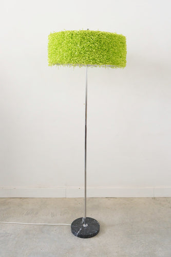 Standard lamp with green shag pile shade reduced to £300