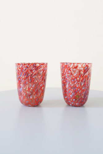 Art glass - mottled red - venitian