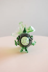 Murano glass green fish