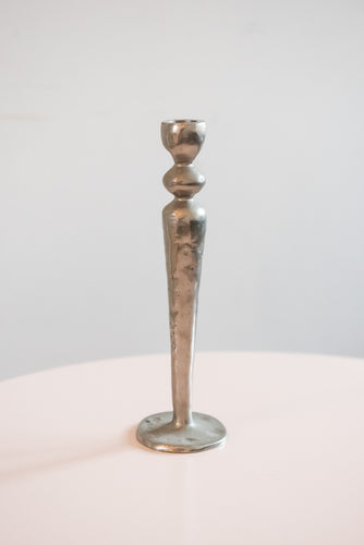 Pewter candlestick