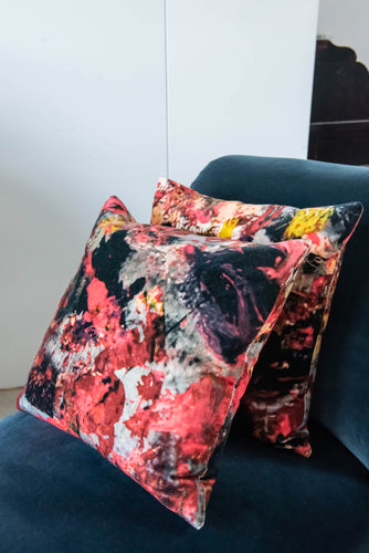 Velvet cushion designed by Bogdan Mihai Radu